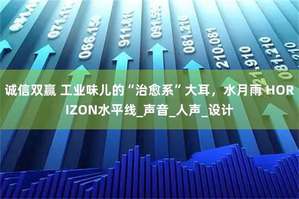 诚信双赢 工业味儿的“治愈系”大耳，水月雨 HORIZON水平线_声音_人声_设计