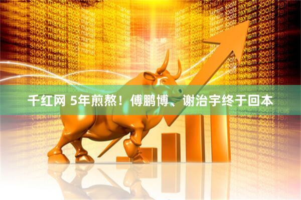 千红网 5年煎熬！傅鹏博、谢治宇终于回本